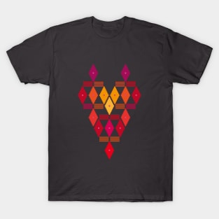 Geometric Ethno Heart T-Shirt